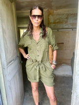 Vivienne Playsuit - Khaki