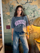 Mademoiselle Sweatshirt - Charcoal/Pink