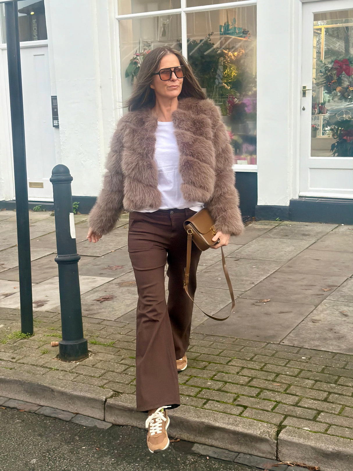 Crush Wide Leg Jean - Chocolate