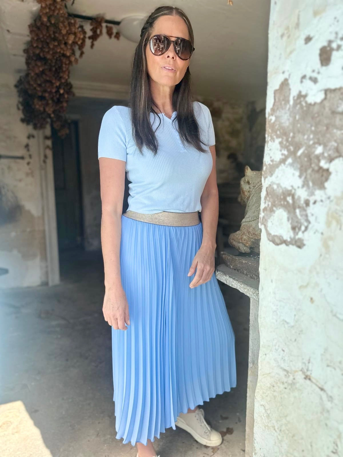 Blossom Tee - Powder Blue