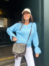 Peter Pan Collar Knit - Baby Blue