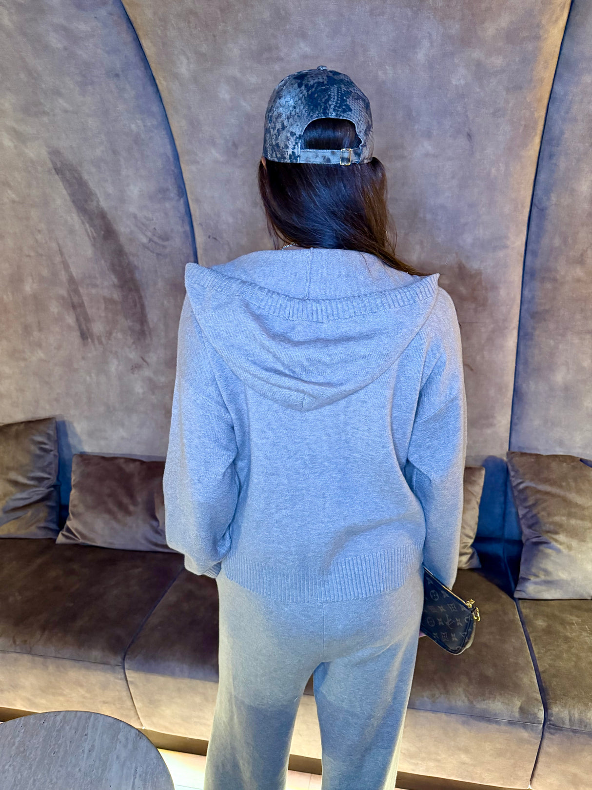 Sue Knitted Hoodie - Taupe