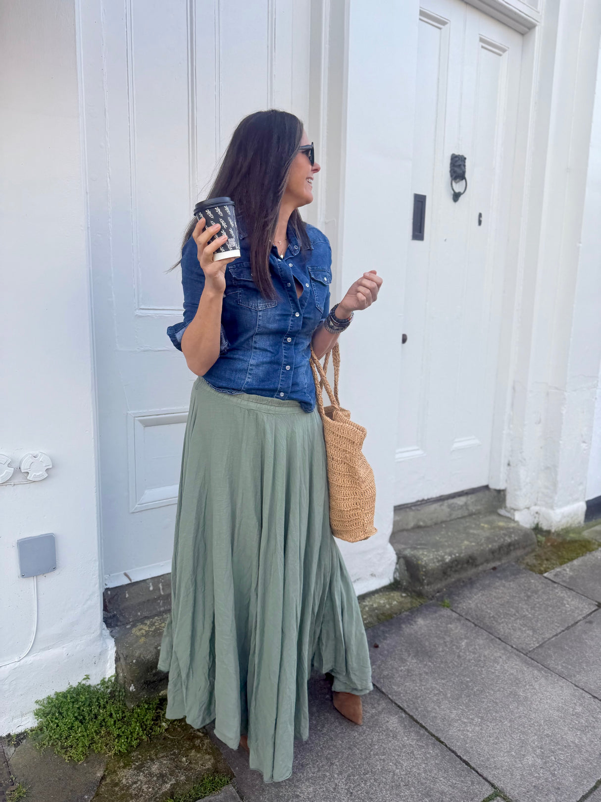 Jade Maxi Skirt - Khaki