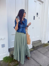 Jade Maxi Skirt - Khaki