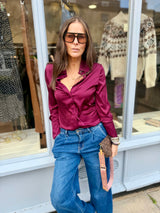 Camille Shirt - Cherry