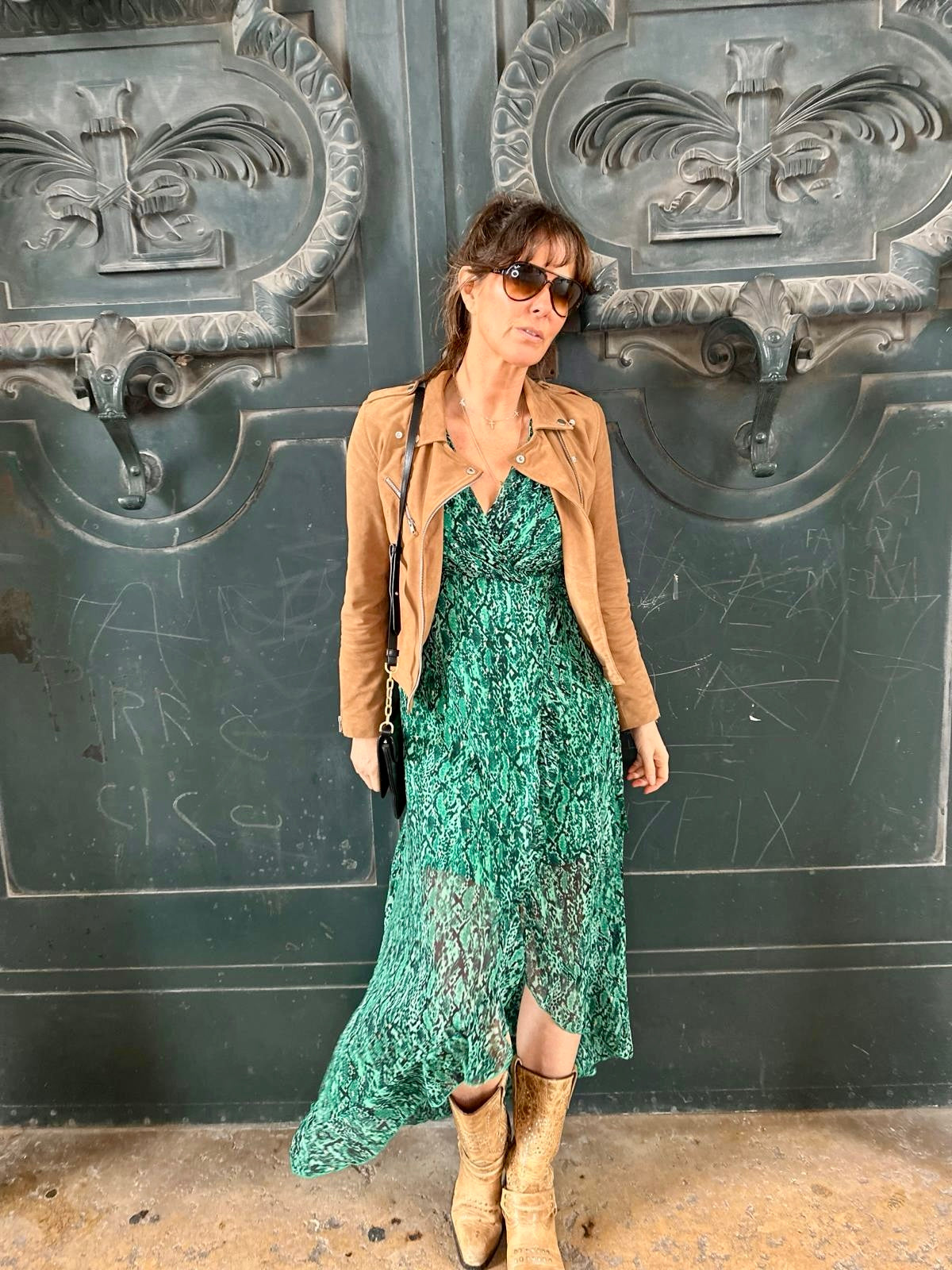 Vestido longo Hampton Wrap
