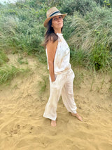 Pantalón de lino natural