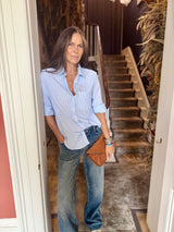 Lark Stripe Shirt - Ice Blue