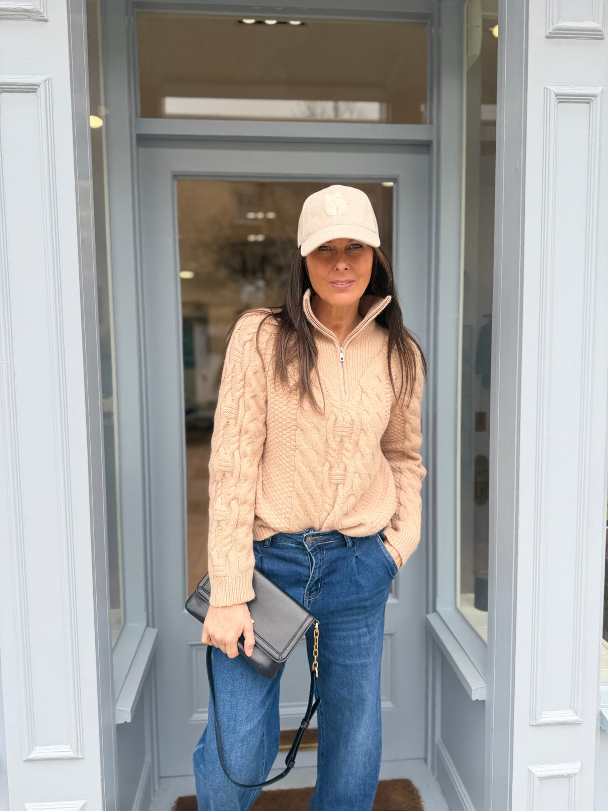 Connie Quarter Zip Knit