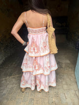 Henrietta Printed Maxi Dress - Pink