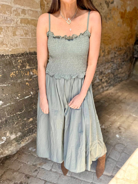 Meadow Maxi Dress - Khaki