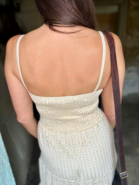 Blaire Knitted Metallic Dress - Gold