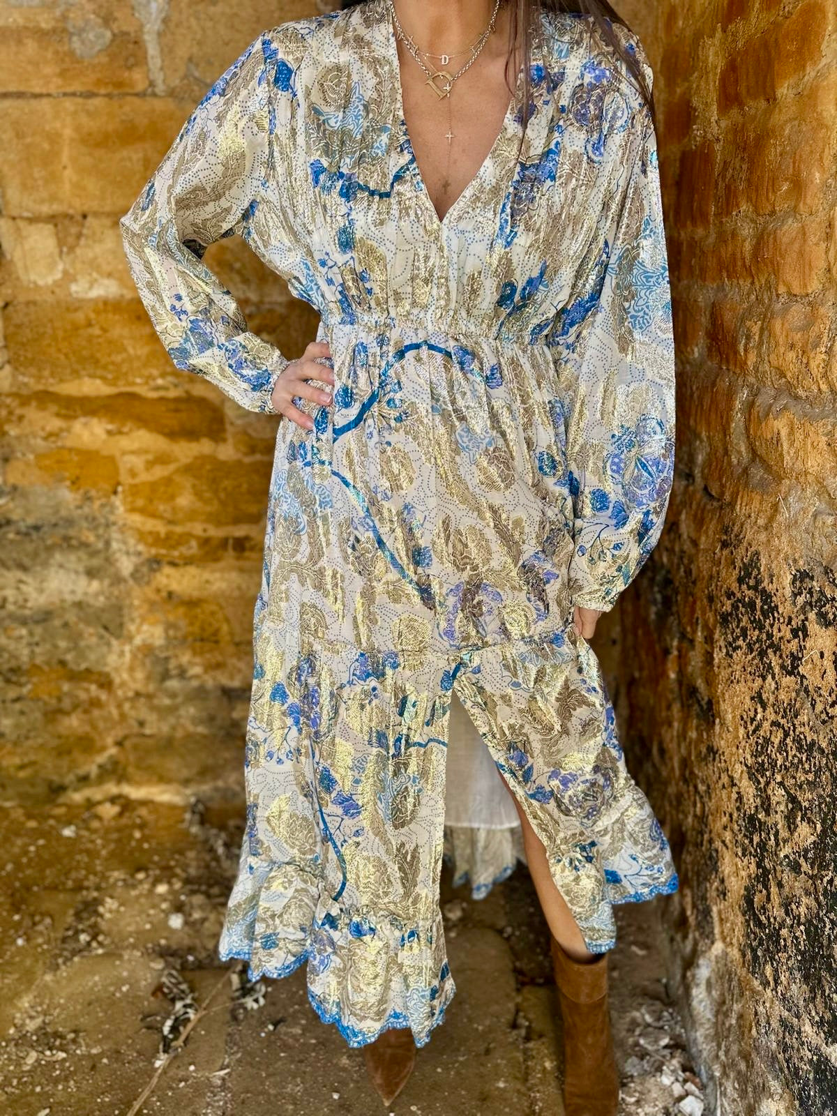 Rae Maxi Dress - Blue