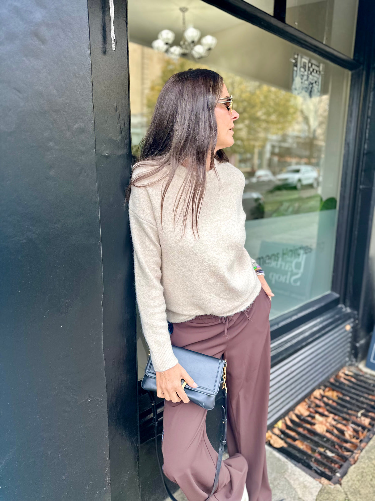 Coral Crew Neck Knit - Neutral