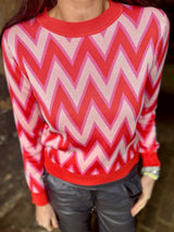Ziggi Knit Laranja/Rosa