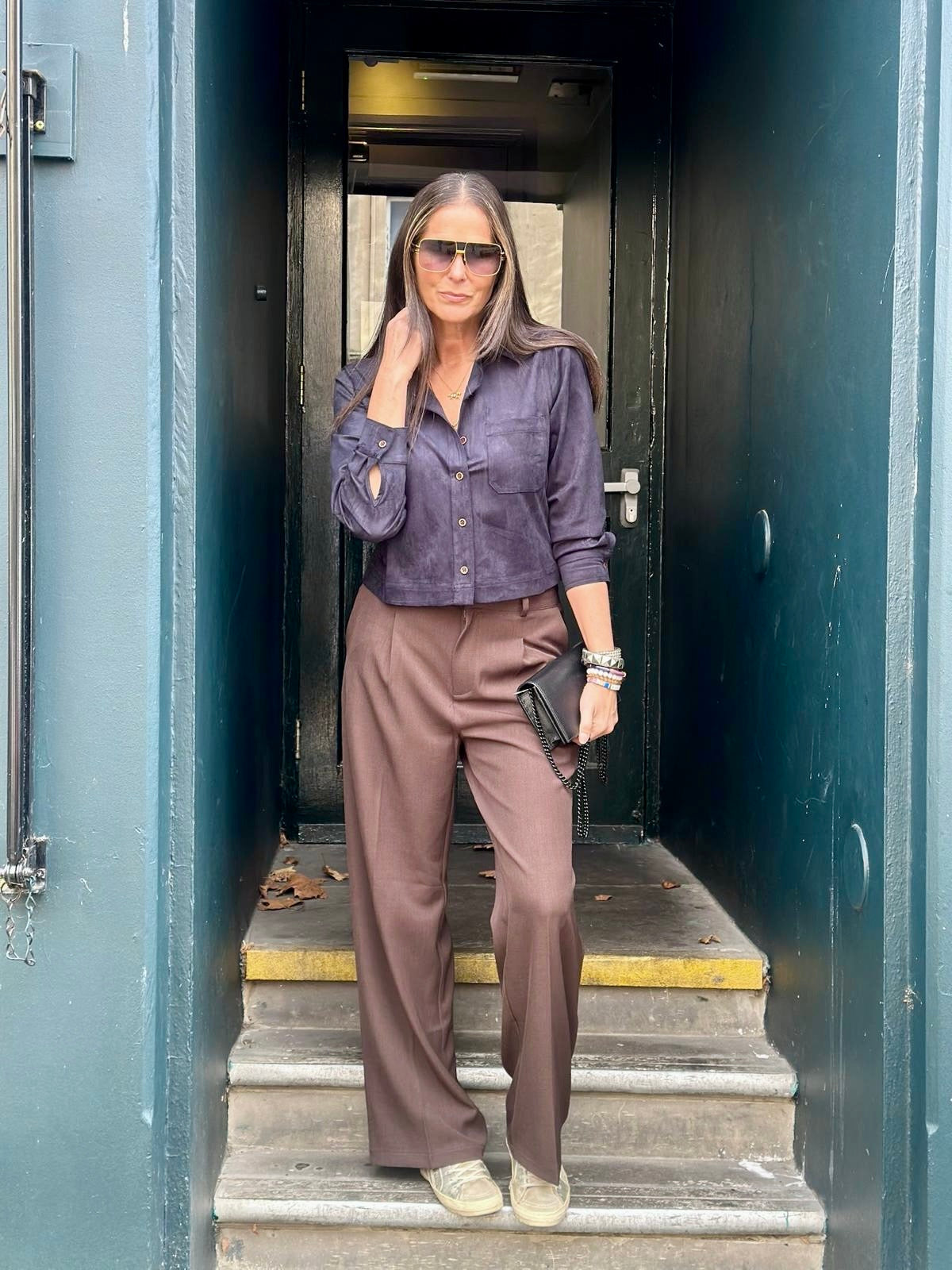 Sable Suede Effect Shirt