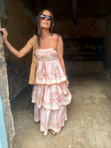 Henrietta Printed Maxi Dress - Pink