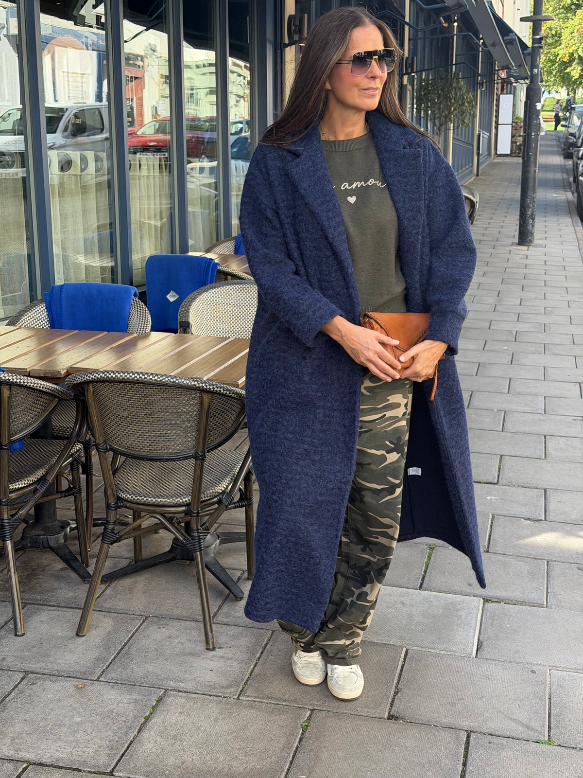 Mara Knitted Jacket - Navy
