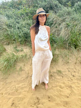 Pantalón de lino natural