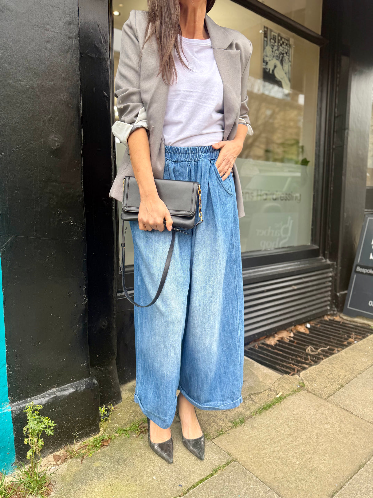 Collette Culottes - Mid Wash