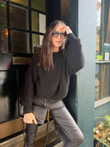 Arlo Wide Sleeve knit - Black