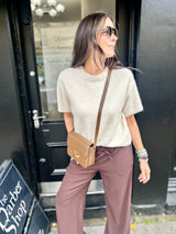 Harriet Short Sleeve knit - Cream