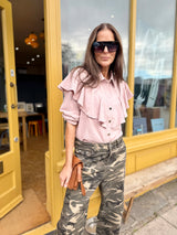 Westbourne Ruffle Shirt - Blush