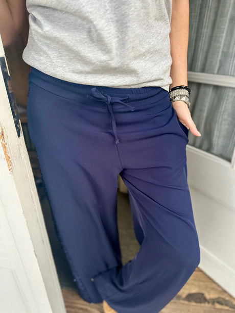 Pantalón Tempest - Azul marino con lentejuelas azul marino