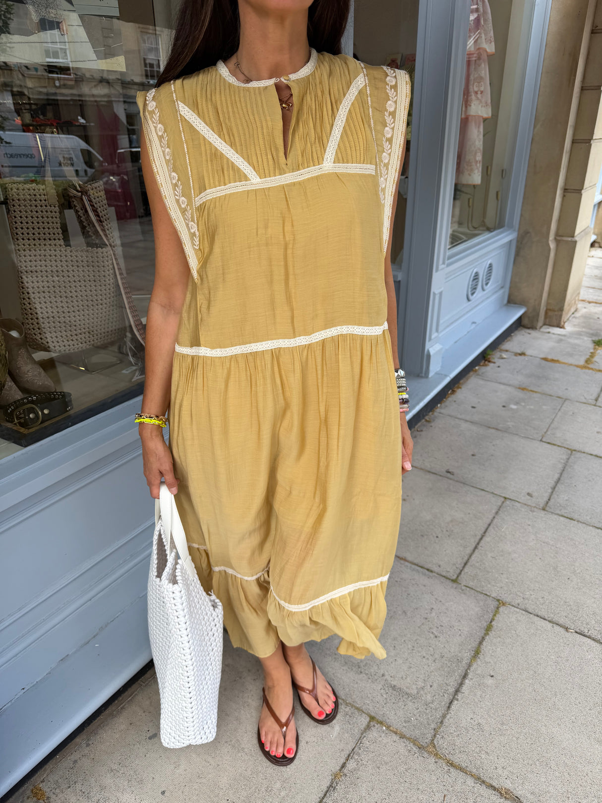 Wisteria Maxi - Mustard