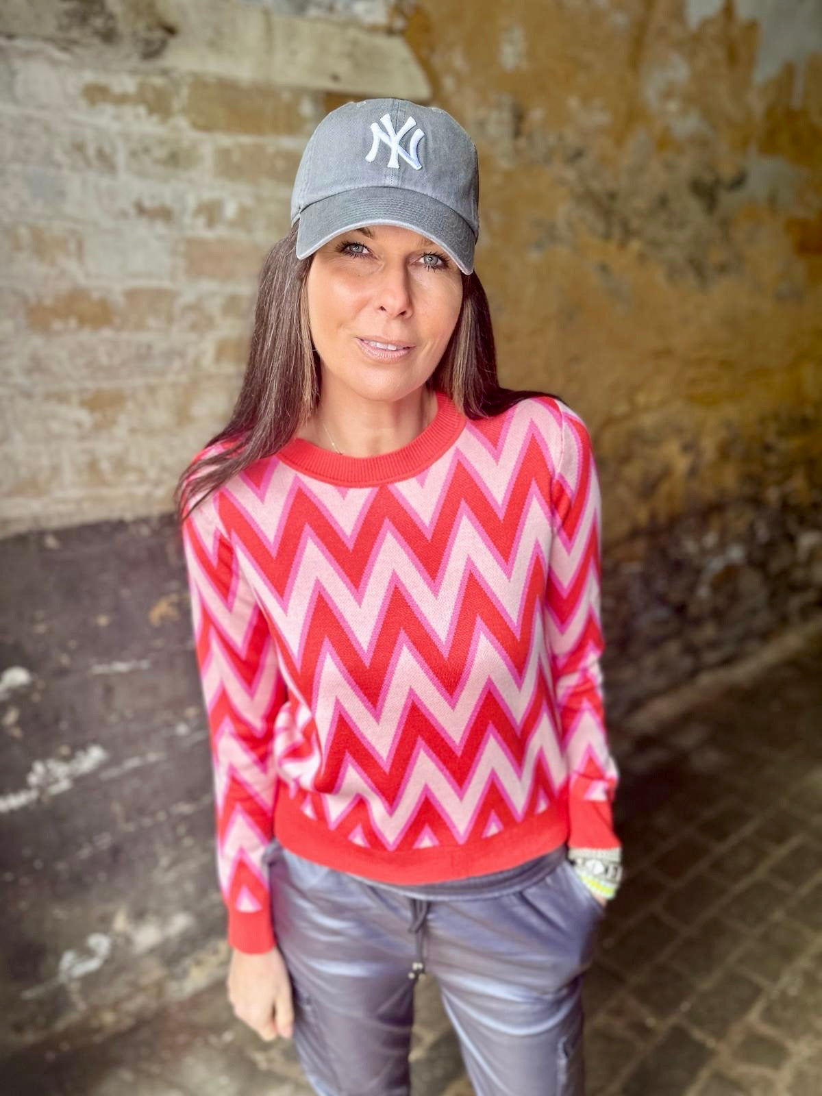 Ziggi Knit Laranja/Rosa