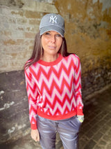Ziggi Knit Laranja/Rosa