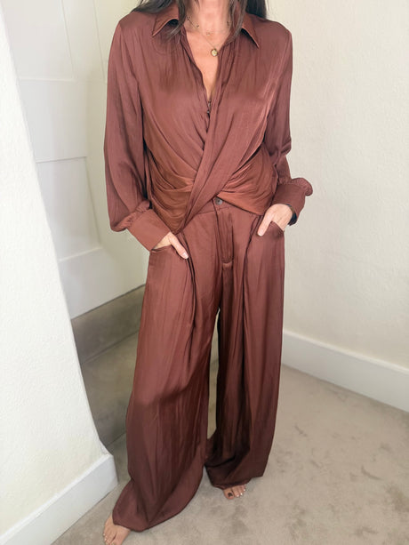 Aurora Two Piece Set - Chestnut