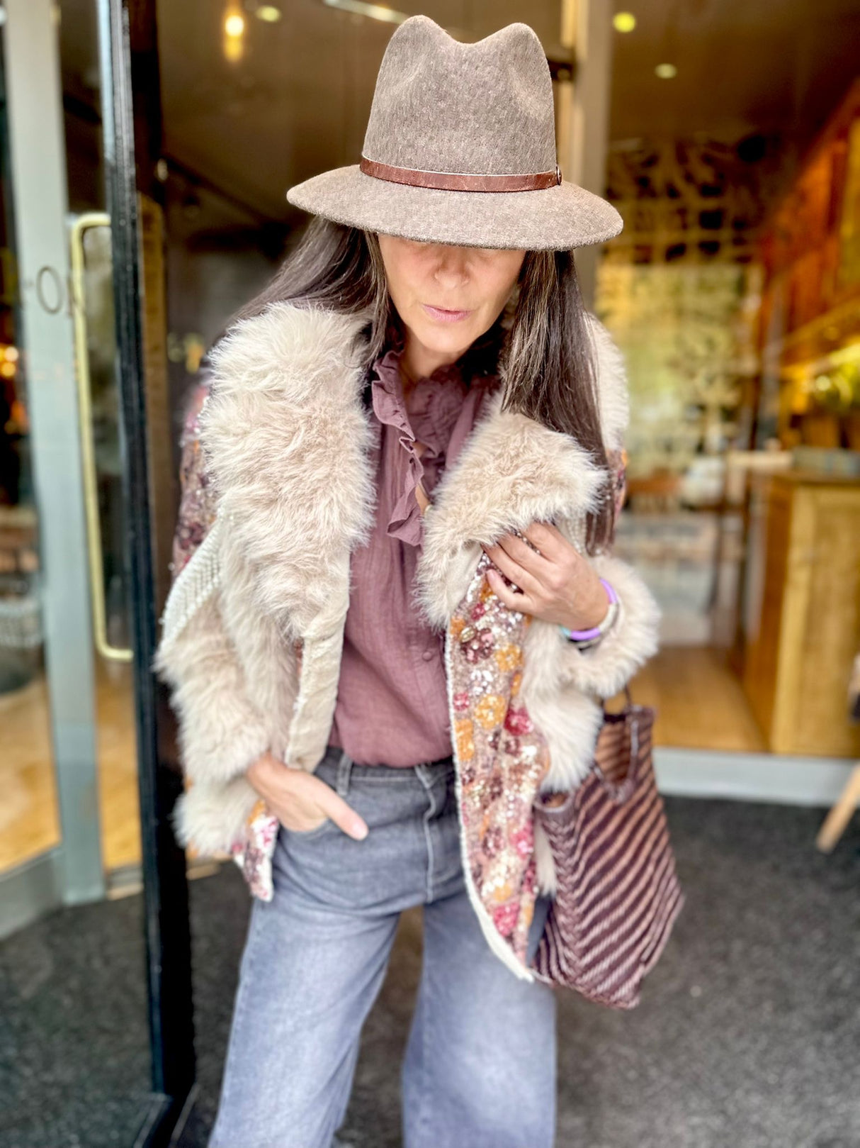 Zoey Embellished Jacket - Cream