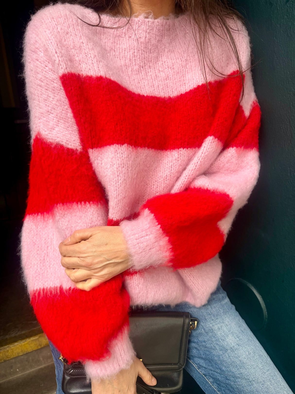 Freddie Stripe Knit - Pink/Red