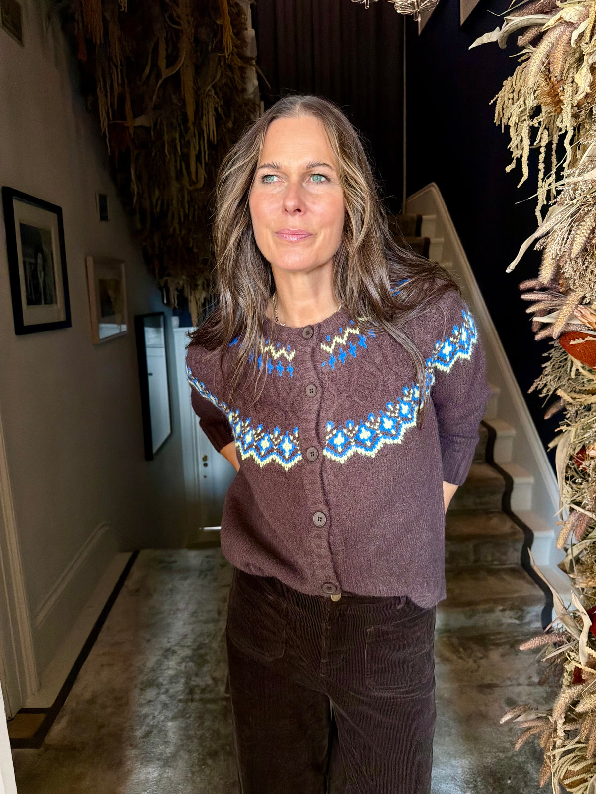Sloane Cardigan - Chocolate