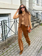 Tess Gilet - Camel