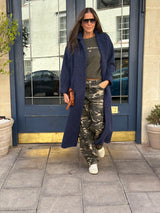 Mara Knitted Jacket - Navy
