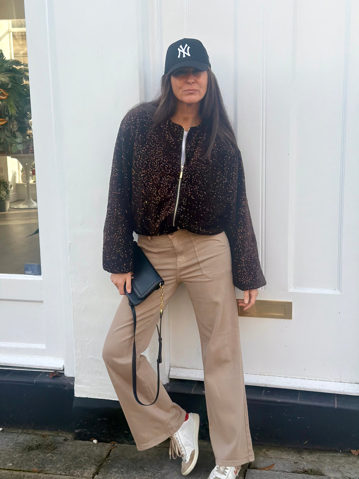 Crush Wide Leg Jean - Putty