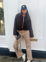 Crush Wide Leg Jean - Putty