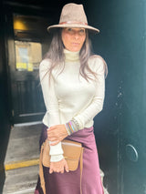 Rita Roll Neck Essential - Winter White