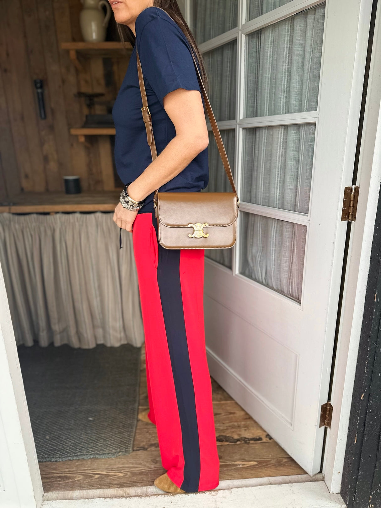 Pantalón Tempest rojo/azul marino