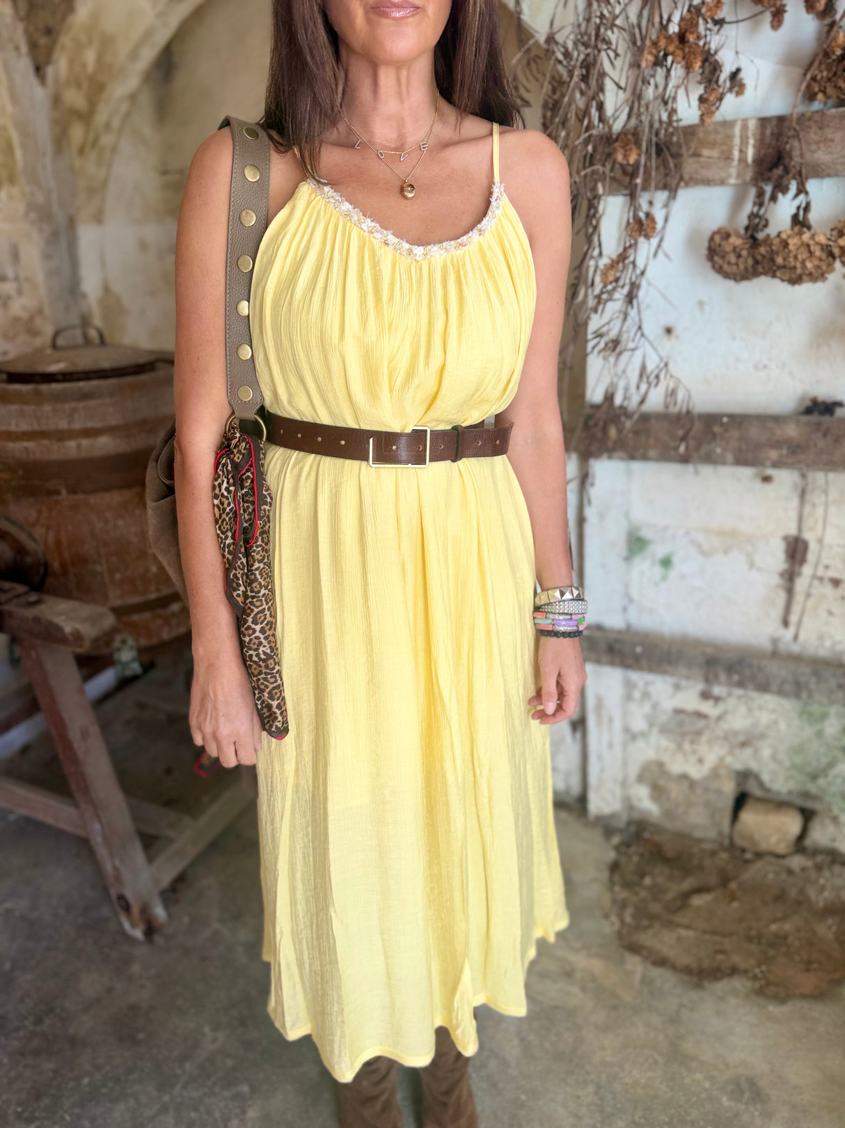 Virelle Dress - Yellow