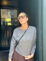Lucie Lightweight Knit - Charcoal