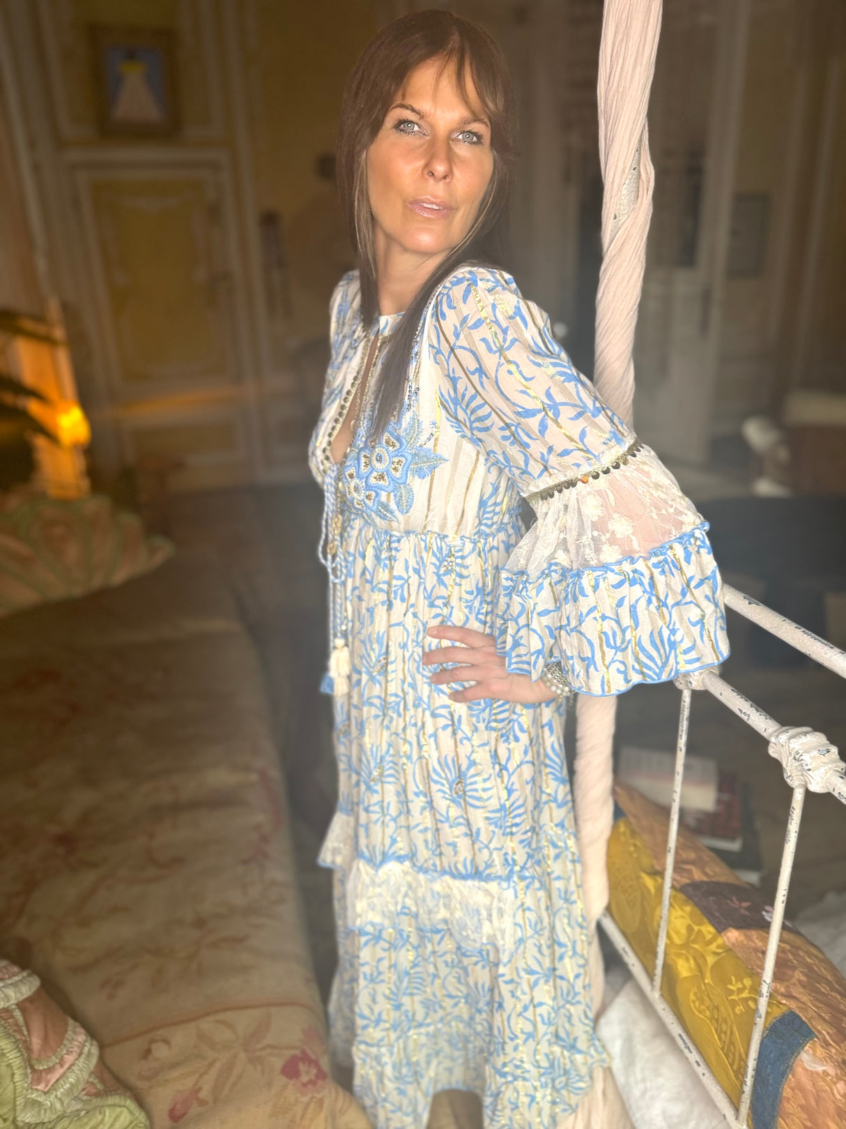 Vestido Reflexão Azul