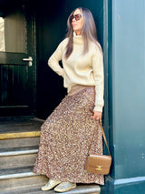 Seline Sequin Skirt - Rose Gold