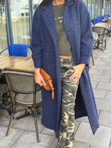 Mara Knitted Jacket - Navy