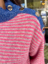 Alaia Knit with Buttons - Blue