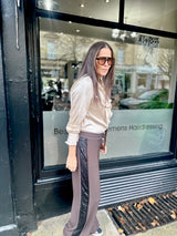 Tempest Pant - Chocolate With Black Sequin