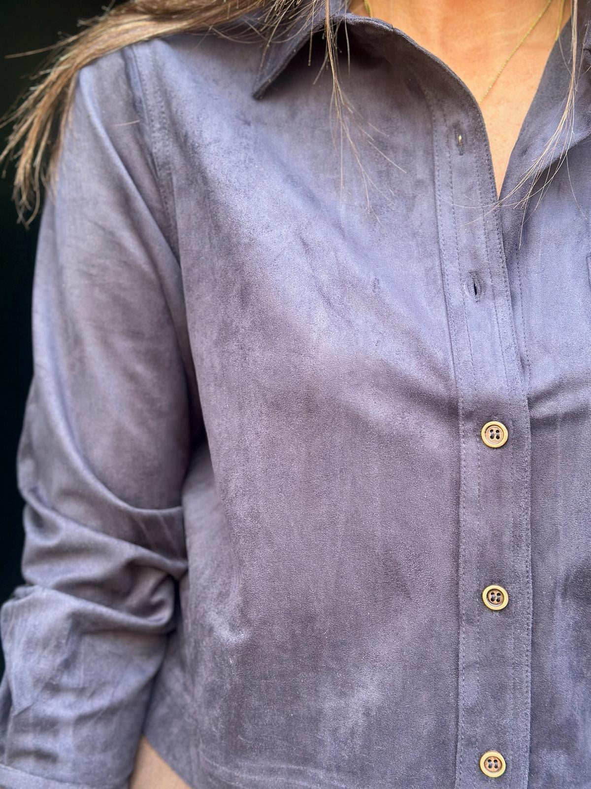 Sable Suede Effect Shirt