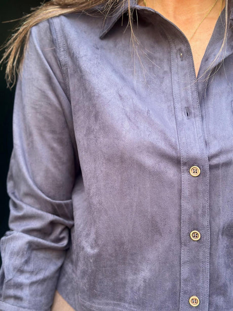Sable Suede Effect Shirt
